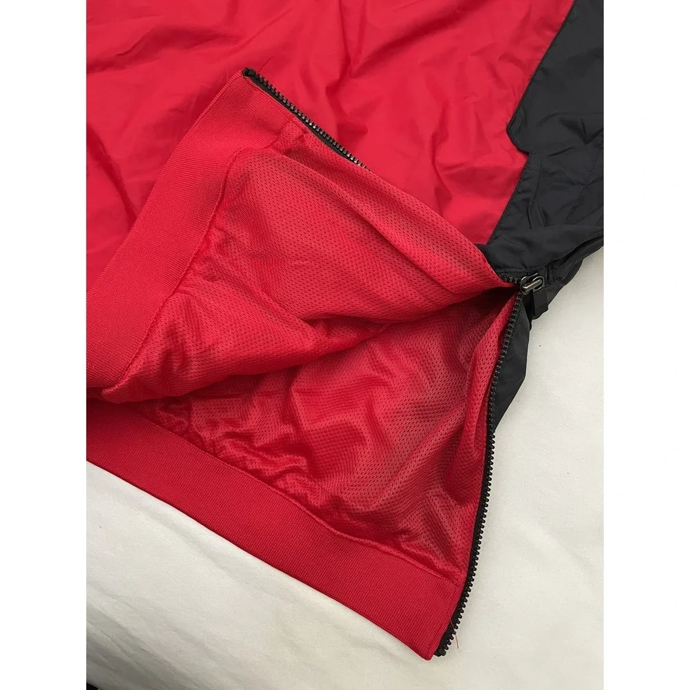 Vintage Y2K Nike Georgia Bulldogs UGA Center Swoosh Windbreaker Pullover XL Red